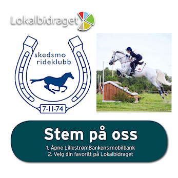 Stem på Skedsmo Rideklubb i Lokalbidraget!